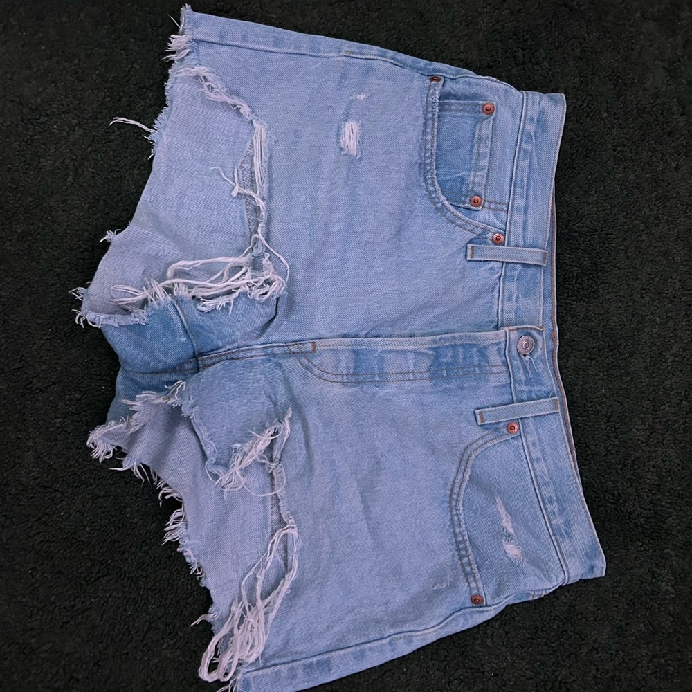 Distressed Denim Women Shorts